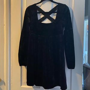 Black Velvet Free People Dress